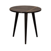 Walnut Gold Inlay End Table